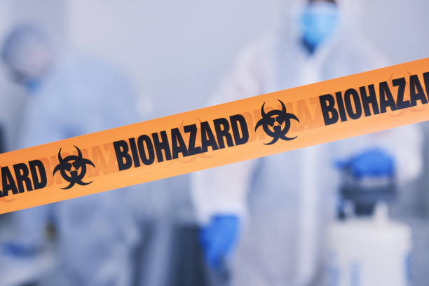 Professional Biohazard Cleanup technician working in Buda, TX